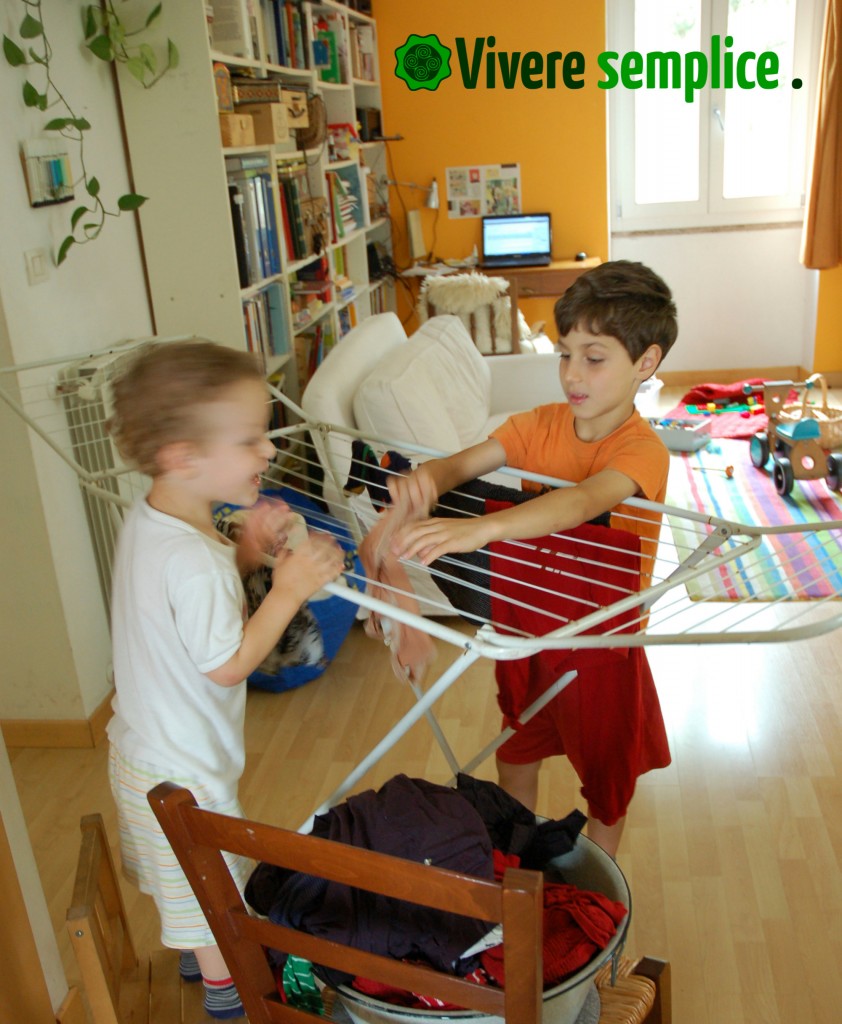 lavori di casa con i bambini